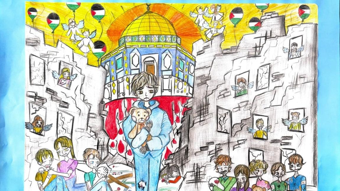 ''GAZZE'DE ÇOCUK OLMAK'' KONULU GİRESUN İLİ ORTAOKUL ÖĞRENCİLERİ ARASI RESİM YARIŞMASI SONUÇLANDI